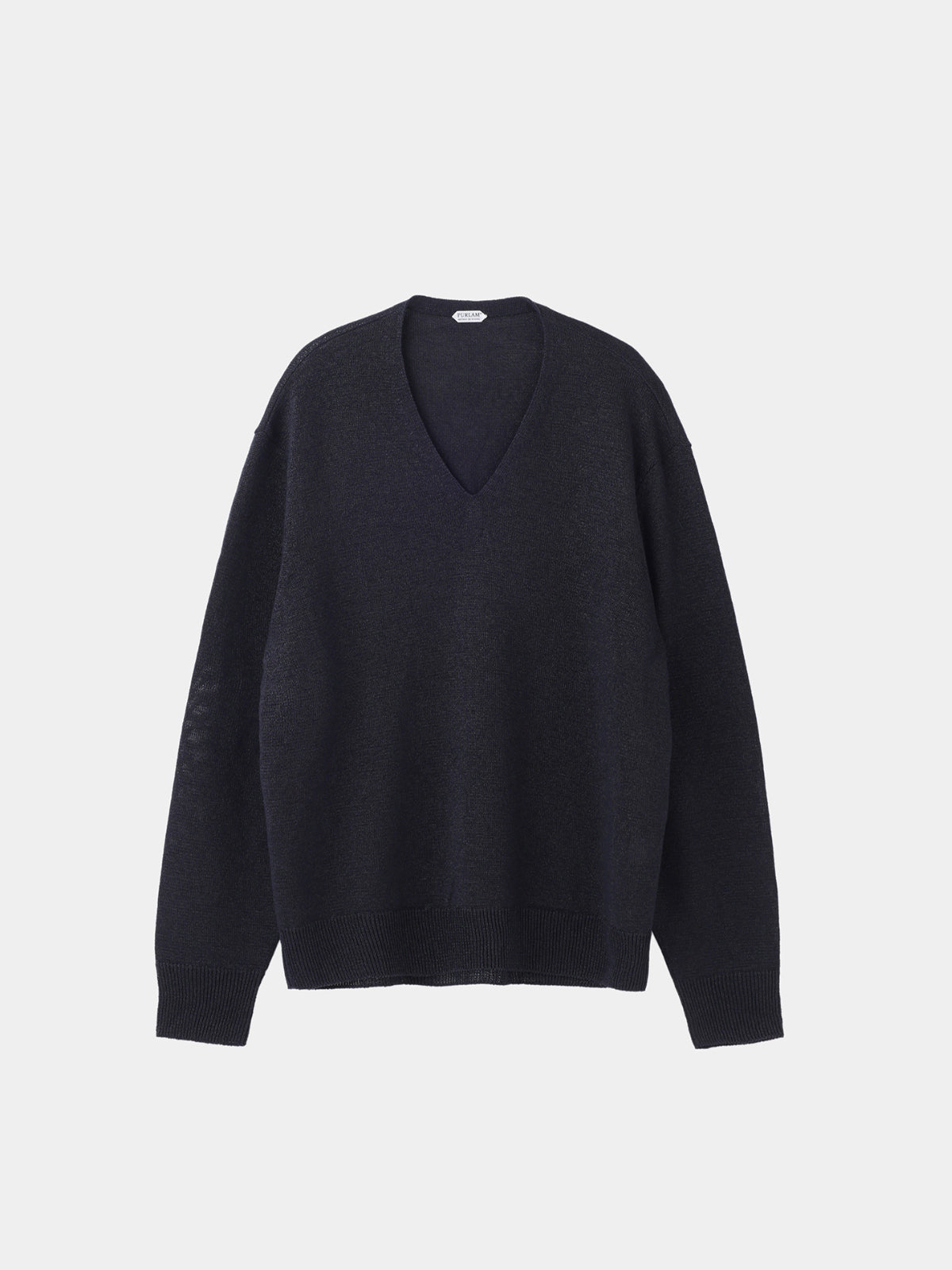 WASHI MIDDLE-GAUGE TENJIKU V-NECK L/S PULLOVER (PU126-MPO04