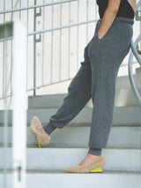 【Restock】CASHMERE RIB KNIT PANTS (CZ325-LPT07) / GRAY