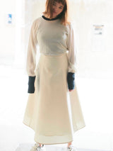 FINEST CASHMERE BICOLOR CREW NECK PULLOVER (WK22C-PO05-40)