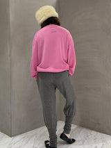 Unisex Cashmere Crew Neck Knit (CZ325-LPO49) / L/PINK