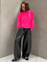 Unisex Cashmere Crew Neck Knit (CZ325-LPO49) / F/PINK