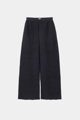 WASHI Middle-gauge AZE Wide Straight Pants (PU126-MPT02) / Black
