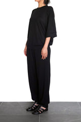 S/S BLOUSIGN TOPS (WJ501-MCS22) / BLACK