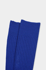 TKB WOOL RIB SOCKS(TKB501-S001) / BLUE