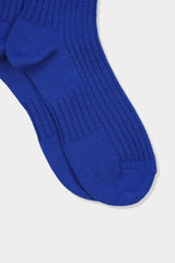 TKB WOOL RIB SOCKS(TKB501-S001) / BLUE