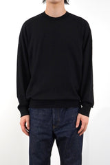 12GG CREW NECK PULLOVER (UM302-UPO12) / BLACK