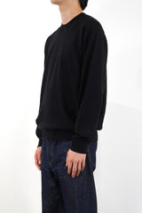 12GG CREW NECK PULLOVER (UM302-UPO12) / BLACK