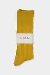 TKB WOOL RIB SOCKS(TKB501-S001) / YELLOW