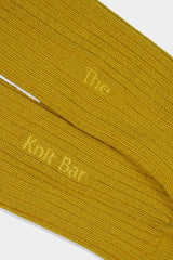 TKB WOOL RIB SOCKS(TKB501-S001) / YELLOW