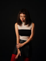 Sheer Sleeve-less Turtle-neck PO (CZ126-LPO55) / Ivory