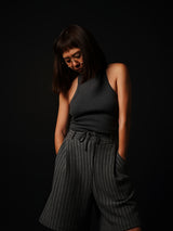 American-Sleeve Body-Suit (CZ126-LPO53) / Grey
