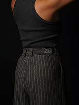 Striped Bermuda-Shorts (CZ126-LPT12) / Grey