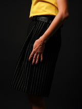 Silk Cashmere Neck-Logo T-shirt (CZ126-LPO03) / Yellow