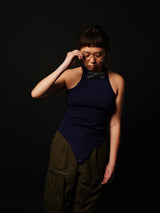 American-Sleeve Body-Suit (CZ126-LPO53) / D.Navy