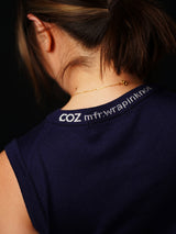 Silk Cashmere Sleeve-less T-shirt (CZ126-LPO52) / D.Navy