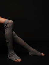 Knee High Toe-less Socks (CZ126-AC10) / Grey