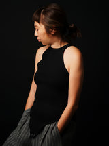 American-Sleeve Body-Suit (CZ126-LPO53) / Black