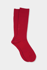 TKB WOOL RIB SOCKS(TKB501-S001) / RED