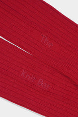 TKB WOOL RIB SOCKS(TKB501-S001) / RED
