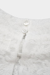 Lace-knit Bottle-neck Sleeve-less Pullover (WK125-LPO05)