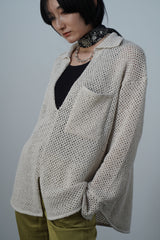 Loop Yarn Mesh Knit Shirt (WK23S-USH01)