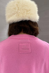 Unisex Cashmere Crew Neck Knit (CZ325-LPO49) / L/PINK