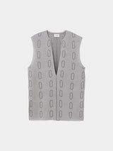 Dry Sheer Milano Knit vest (WK126-LVE03) / L/Beige