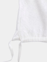 Lace-knit Bottle-neck Sleeve-less Pullover (WK125-LPO05)