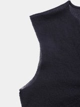 Dry Sheer Milano Knit vest (WK126-LVE03) / Black