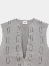 Dry Sheer Milano Knit vest (WK126-LVE03) / L/Beige