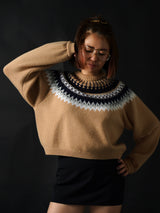 Cashmere Nordic Knit Pullover (CZ325-LPO47) / Camel
