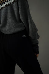 Cashmere "Bocca" Knit Pants (CZ325-LPT10) / Black