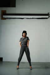 Cashmere  Knit T-shirt (CZ325-LPO03) / Gray
