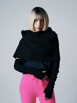 【サ専用 Pre-Order】HOODED CAPE（CZ326-AC13）/ BLACK