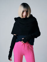【サ専用 Pre-Order】HOODED CAPE（CZ326-AC13）/ BLACK