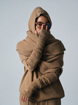 【サ専用 Pre-Order】HOODED CAPE（CZ326-AC13）/ CAMEL