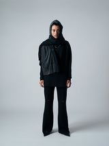【サ専用 Pre-Order】FXXK WORD PATTERN STOLE（CZ326-AC14）/ BLACK