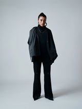 【サ専用 Pre-Order】FXXK WORD PATTERN STOLE（CZ326-AC14）/ BLACK