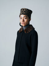 【サ専用 Pre-Order】FUR COLLAR CARDIGAN（CZ326-LCD03）/ BLACK