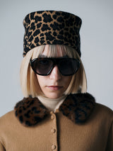 【サ専用 Pre-Order】FUR COLLAR CARDIGAN（CZ326-LCD03）/ CAMEL