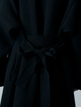 【サ専用 Pre-Order】SHAWL COLLAR COAT（CZ326-LCO01）/ BLACK