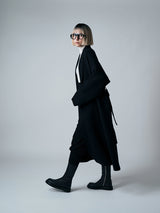 【サ専用 Pre-Order】SHAWL COLLAR COAT（CZ326-LCO01）/ BLACK