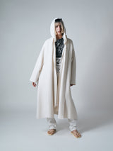【サ専用 Pre-Order】SHAWL COLLAR COAT（CZ326-LCO01）/ IVORY