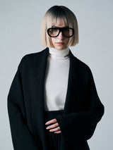 【サ専用 Pre-Order】SHAWL COLLAR COAT（CZ326-LCO01）/ BLACK