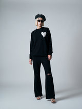 【サ専用 Pre-Order】SMALL HEART PULLOVER（CZ326-LPO46）/ BLACK