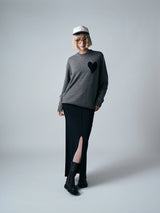 【サ専用 Pre-Order】SMALL HEART PULLOVER（CZ326-LPO46）/ GRAY