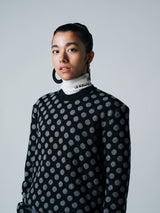 【サ専用 Pre-Order】POWER SHOULDER DOT PULLOVER（CZ326-LPO59）/ BLACK