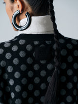【サ専用 Pre-Order】POWER SHOULDER DOT PULLOVER（CZ326-LPO59）/ BLACK
