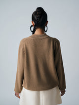 【サ専用 Pre-Order】V-NECK KNIT PULLOVER（CZ326-LPO60）/ CAMEL
