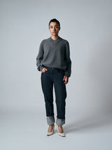 【サ専用 Pre-Order】V-NECK KNIT PULLOVER（CZ326-LPO60）/ GRAY